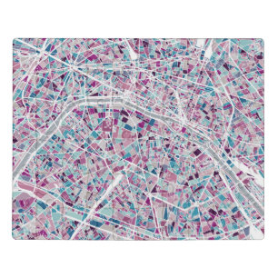 Paris France Map Jigsaw Puzzle