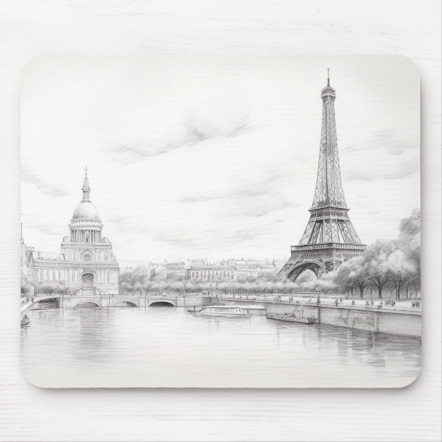 Paris France Mouse Pad (Front)