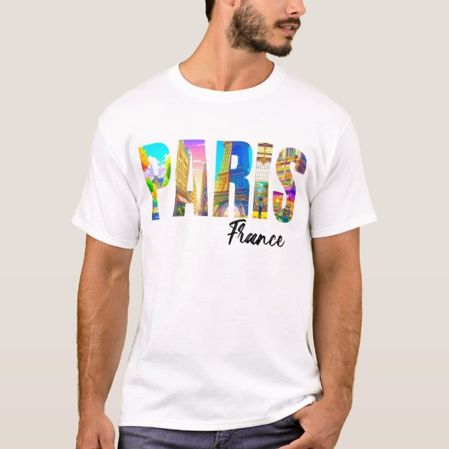 Paris France - Paris Travel T-Shirt (Front)