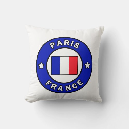 Paris France pillow