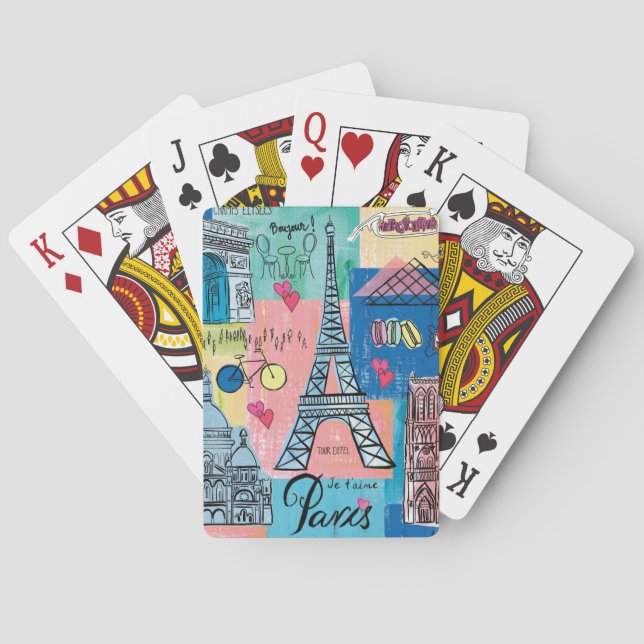Paris, France Poker Cards (Back)