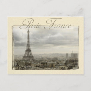 paris france postcard