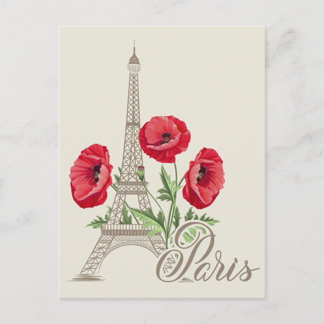 Paris France postcard (Front)