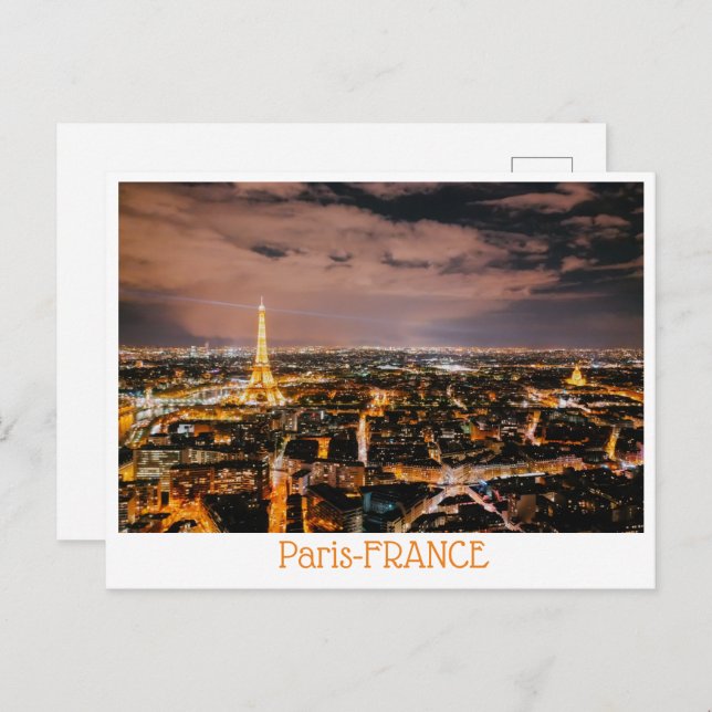 Paris-FRANCE postcard (Front/Back)