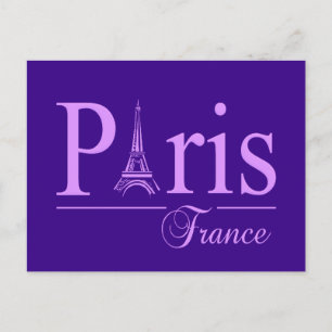 Paris France postcard, customize Postcard