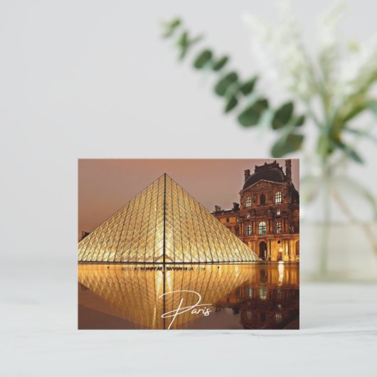 Paris France Postcard, the Louvre (Standing Front)