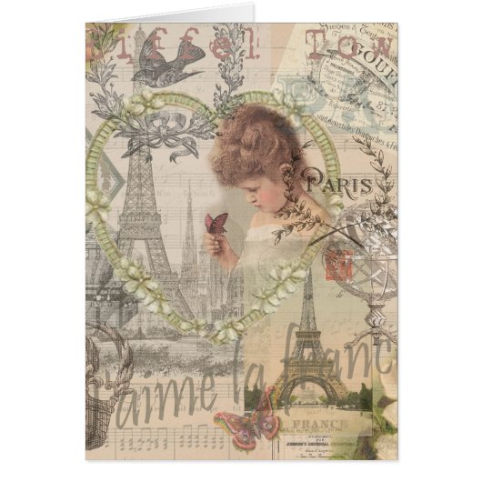 Paris France Pretty Girl Soft Eiffel (Front)