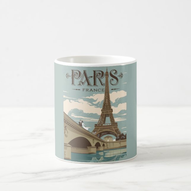 Paris France Romantic Scene Mug (Center)