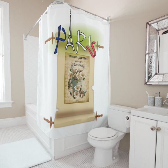 Paris France Shower Curtain (In Situ)