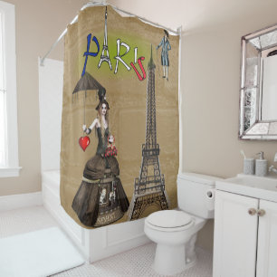 Paris France, Shower Curtain
