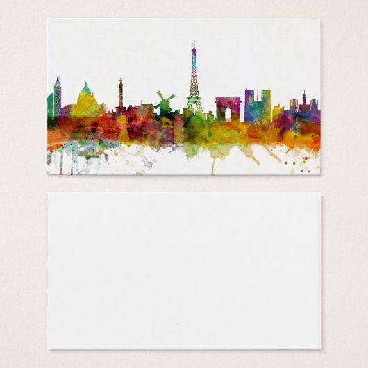 Paris France Skyline (Front & Back)