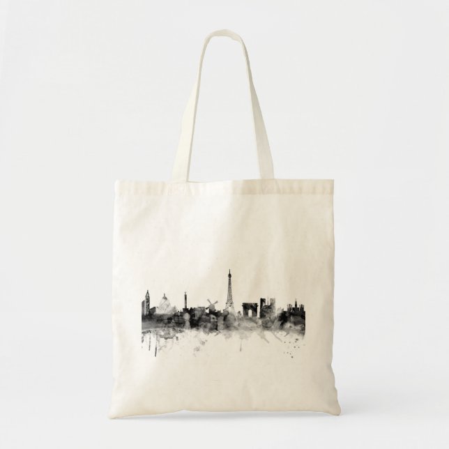 Paris France Skyline Tote Bag (Front)