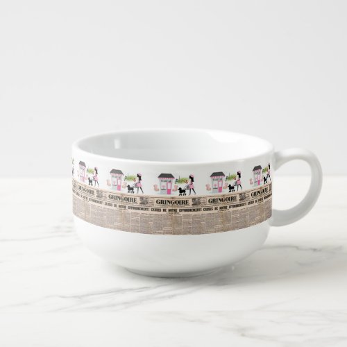 Paris France Soup Mug