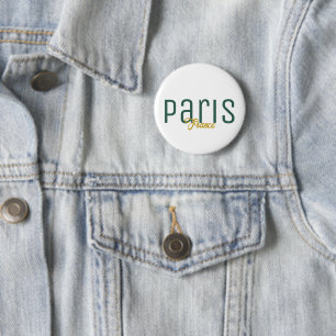 Paris, France Souvenir Button