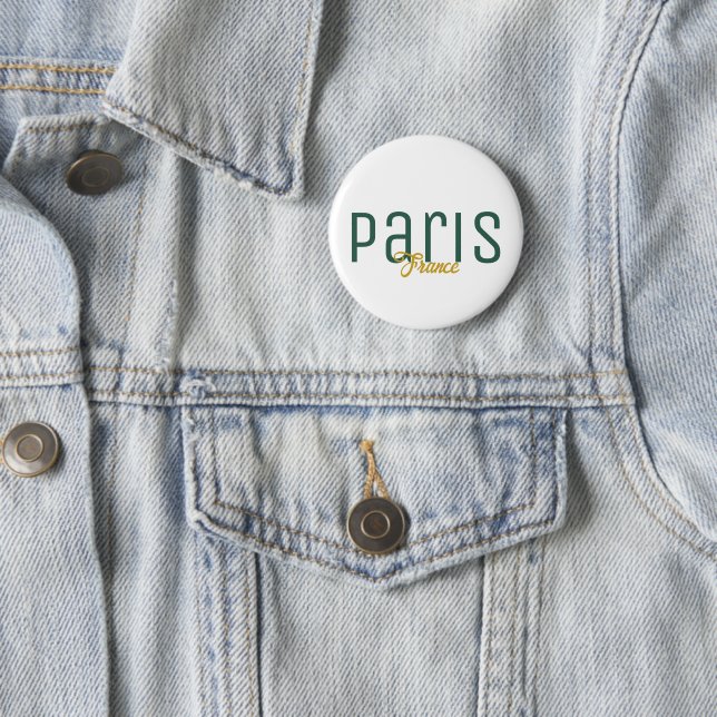 Paris, France Souvenir Button (In Situ)