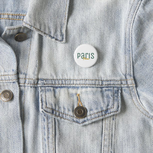 Paris, France Souvenir Button