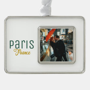 Paris, France Souvenir Christmas Ornament