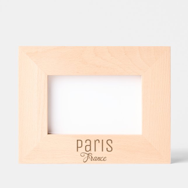 Paris, France Souvenir Engraved Frames (Front)