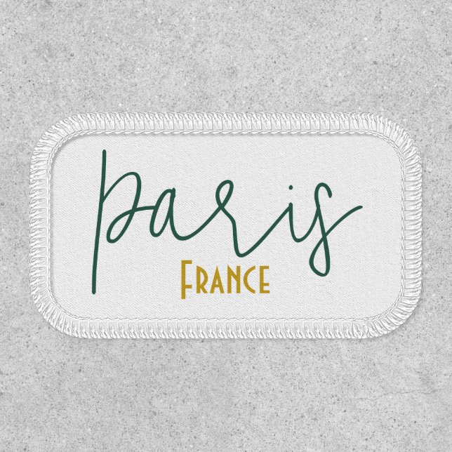 Paris, France Souvenir Patch (Front)