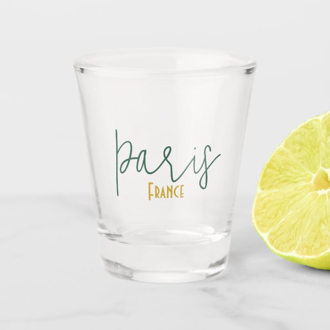 Paris, France Souvenir Shot Glass (Front)