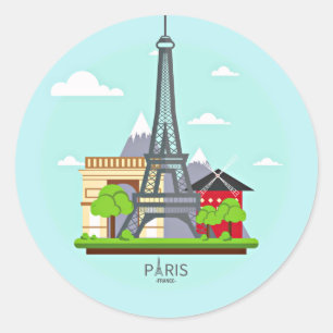 Paris, France Sticker Sheet