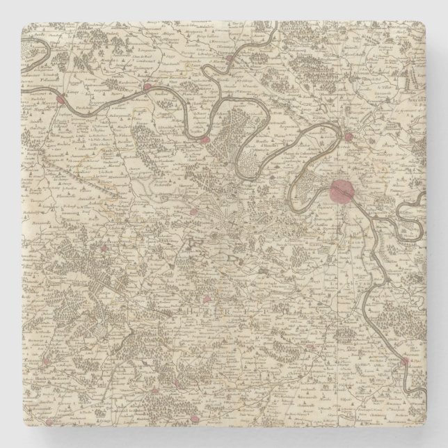 Paris France Stone Coaster (Front)