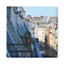 Paris France streets from a roof top