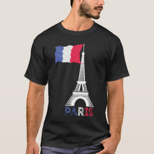 Paris France Theme Love Eiffel Tower T-Shirt