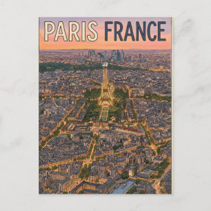 Paris France Travel  Postcard
