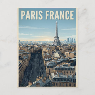 Paris France Travel  Postcard