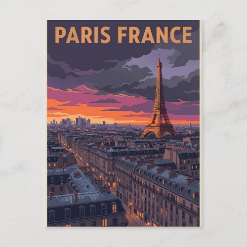 Paris France Travel  Postcard