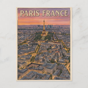 Paris France Travel  Postcard