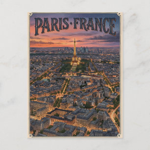 Paris France Travel  Postcard