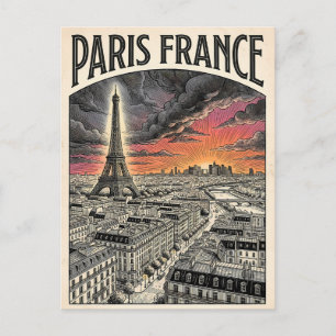 Paris France Travel  Postcard