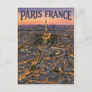 Paris France Travel  Postcard