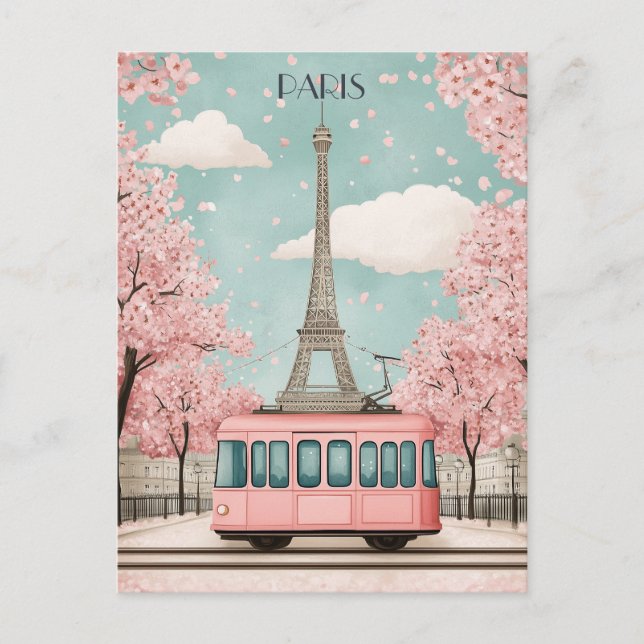 Paris France Travel Postcard (Front)