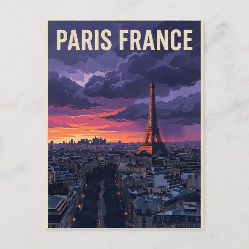 Paris France Travel  Postcard
