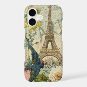 Paris France Travel Vintage Antique Art Painting iPhone 17 Case