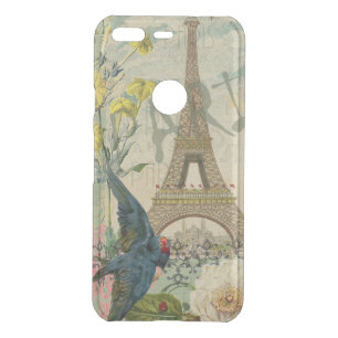 Paris France Travel Vintage Antique Art Painting Uncommon Google Pixel Case