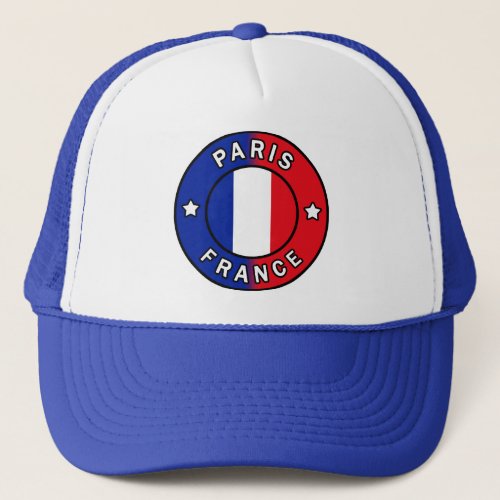 Paris France Trucker Hat