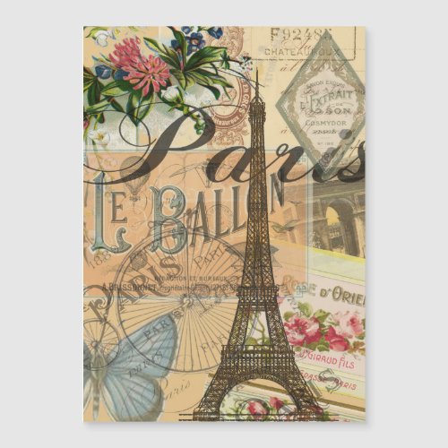 Paris France Vintage Travel Colorful Artwork