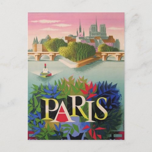 Paris France   Vintage Travel postcard