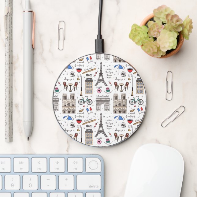 Paris France Wireless Charger (Desk)