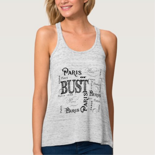 Paris Franceeiffel Tower Souvenirs Tank Top