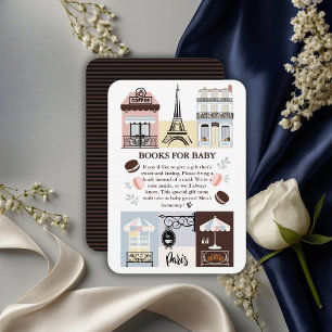 Paris French Cafe Patisserie Baby Shower  Enclosure Card