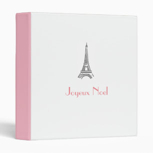 Paris French Christmas Joyeux Noel Planner Binder