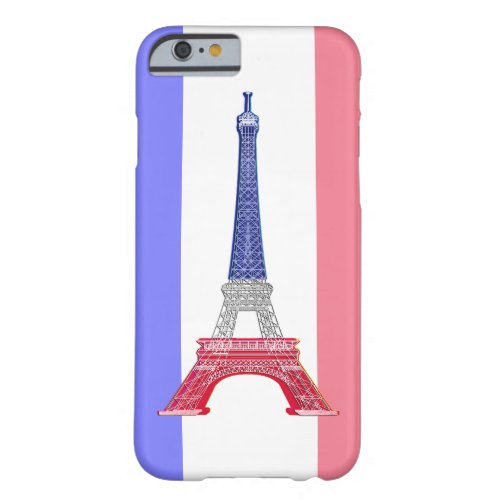 Paris French Flag Eiffel Tower Barely There iPhone 6 Case