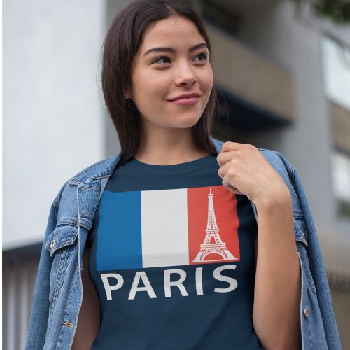 Paris French Flag T_Shirt