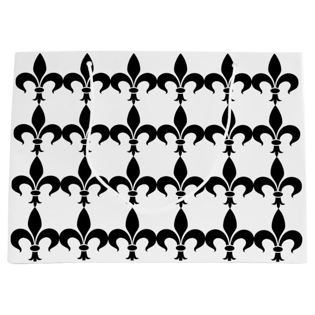 Paris French Fleur de Lis Gift Bag (Front)