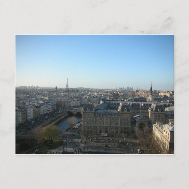 Paris from Notre-Dame Postcard (Front)
